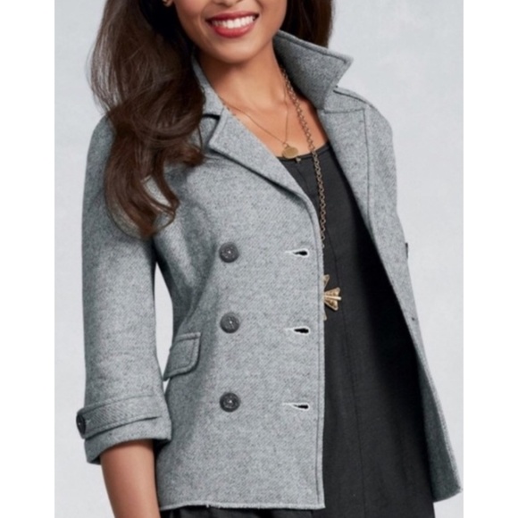 CAbi Sweaters - NAME YOUR PRICE • CAbi Gray Anchor Peacoat Sweater